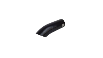 Ornament toba Automax, negru, model curbat rotund, 215-150/60-35mm
