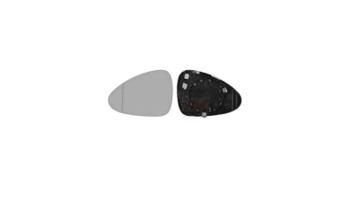 Geam oglinda exterioara cu suport fixare Porsche Panamera (970), 09.2009-09.2016, partea Stanga, incalzit; sticla asferica; geam cromat, Aftermarket