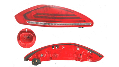 Stop spate lampa Porsche Panamera (970), 2013-09.2016, spate, Stanga, LED, ULO