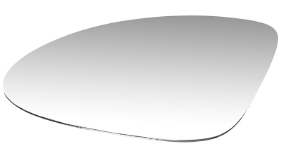 Geam oglinda Porsche Cayenne (92a), 10.2014-, partea Stanga, culoare sticla crom, sticla asferica, cu incalzire, 95873105501