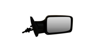 Oglinda exterioara Polonez Caro Plus 01.1978-12.2002 partea dreapta BestAutoVest crom convex carcasa neagra reglare, manuala fara incalzire