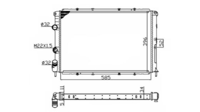 Radiator racire Best Auto Vest 600708A2