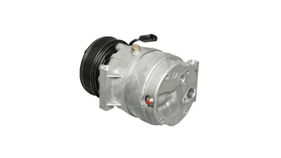 Compresor aer conditionat Nissan Interstar, 2002-2010, motorizare 1.9 dci, 60kw; 2.2 dci, 66kw, 2.5 dci, 73/74/85kw, diesel, rola curea 123 mm, 6 caneluri, tip Delphi/Harrison: V5