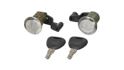 Set yale usi Renault Megane (A), 09.1999-11.2002, Megane (A)/Scenic, 09.1995-09.1999, Master, 1998-01.2010, Scenic (Ja), 09.1999-06.2003, fata, Stanga+Dreapta, cu 2 Cilindru yala usa