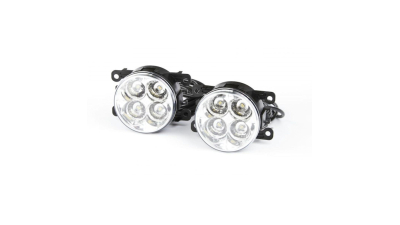 Lumini de zi Cu 4 led, tensiune 12v/24v, diametru 90mm, adancime 65mm, putere 220 lumeni, producator al (automotive lighting)  601229CU