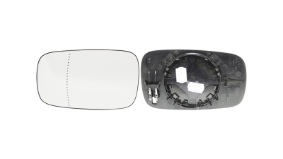 Geam oglinda exterioara cu suport fixare Renault Clio 3 (R0/1), 09.2005-05.2009; Megane 2 (M), 11.2002-10.2008; Scenic (Jm), 06.2003-05.2009, partea Stanga=Dreapta, reglare electrica; incalzit; sticla asferica; geam cromat, Aftermarket