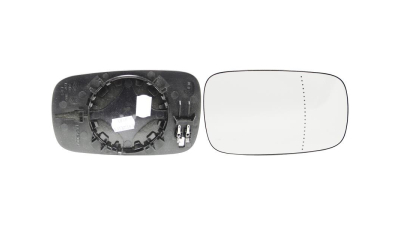 Geam oglinda exterioara cu suport fixare Renault Clio 3 (R0/1), 09.2005-05.2009; Megane 2 (M), 11.2002-10.2008; Scenic (Jm), 06.2003-05.2009, partea Stanga=Dreapta, reglare electrica; incalzit; sticla convexa; geam cromat, Aftermarket