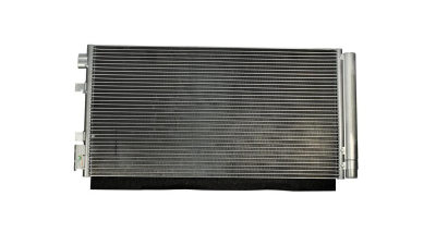 Condensator climatizare Renault Fluence (L30), 10.2010-, motor 2.0, 103 kw benzina, cutie manuala/automata/CVT, full aluminiu brazat, 690(640)x350(345)x16 mm, Senzor presiune - montaj orizontal; cu uscator si filtru integrat