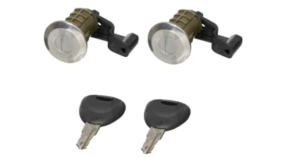 Set yale inchidere Renault Clio 2, Master 1998-2010, Scenic 1999-2003, Thalia/Symbol 1999-2008, Megane 1999-2002, cu 2 butuci blocare usa fata, stanga/dreapta