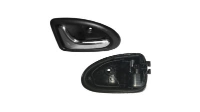 Maner interior deschidere usa Renault Clio 2 1998-2012, Megane 1 1995-2002, Scenic 1 1995-2003 (usa fata/spate stanga), Trafic 2001-2006/Opel Vivaro 2004-2014 (fata stanga), clapeta deschidere portiera, cu element crom 8200915598, pentru modele cu cablu