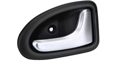 Maner interior deschidere usa Renault Clio 2 1998-2012, Megane 1 1995-2002, Scenic 1 1995-2003 (usa fata/spate dreapta), Trafic 2001-2006/Opel Vivaro 2004-2014 (fata dreapta) clapeta deschidere portiera, suport negru maner gri, 8200915599, pentru cablu