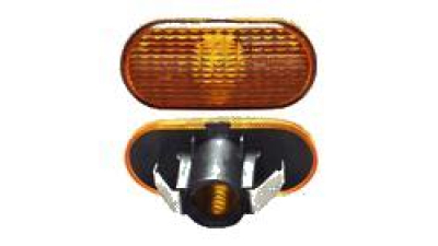 Lampa semnalizare laterala Opel Vivaro, 01.2001-2014, fata, Stanga = Dreapta, W5W; negru carcasa, portocaliu; fara suport becuri; fara rama, EU