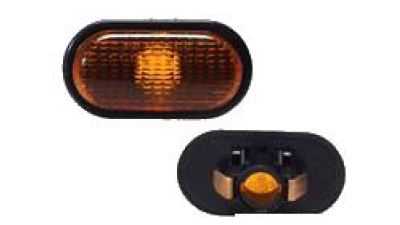 Lampa semnalizare laterala Opel Vivaro, 2001-10.2014; Movano, 07.1998-2010, fata, Stanga = Dreapta, W5W; portocaliu; cu rama neagra, TYC