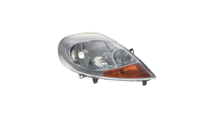 Far OPEL VIVARO, 01.2007-10.2014, Nissan Primastar 2007-2010; Renault Trafic 2007-2014, partea Dreapta, VALEO, tip bec H4+PY21W+W5W; electric; element reflectorizant argintiu, semnal galben; cu motor; halogen