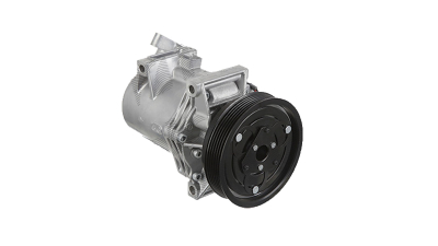 Compresor aer conditionat Dacia Duster, 2010-2017, motorizare 1.5 dci, 62/79/81kw, diesel; 1.6, 77kw, benzina, rola curea 125 mm, 6 caneluri, Calsonic tip: CR12SC
