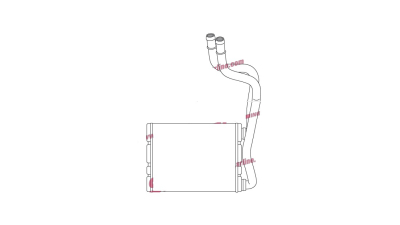 Radiator incalzire habitaclu Renault Fluence 2010-, 154x200x26mm, SRLine 6035N8-1