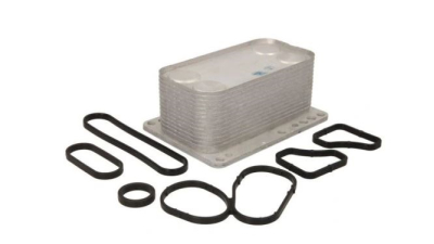 Radiator racire ulei motor, termoflot Opel Vivaro, 06.2006-2014, motor 2.0 CDTI, 66/84 kw, diesel, 140x70x55 mm, garnituri incluse, din aluminiu