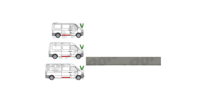 Panou de reparatie usa Opel Movano, 01.2004-07.2007; Opel Movano, 07.1998-12.2003; Opel Movano, 07.2007-01.2010, Dreapta, Aftermarket