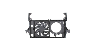 GMV radiator electroventilator Opel Movano (X70), 1998-2010 Motor 1, 9 Dti 60kw; 2, 2 Dti 66kw; 2, 5 Dti 74/84/88/107kw; 2, 8 Dti 84kw; 3, 0 Cdti 100kw Diesel, dimensiune 380mm, cu 2 pini, fara rezistormm, Aftermarket