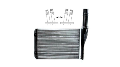 Radiator Incalzire Renault Espace 3 (JE) 11.1996-2002, motor 2.0, 3.0 V6, benzina, 1.9 dTi, 2.2 dci/dT, diesel, , aluminiu mecanic/plastic, 210x158x42 mm, SRLine