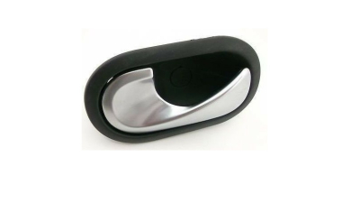 Maner deschidere usa interioara Dacia Sandero (Sd), 2005-2009; Renault Clio 3 (R0/1), 09.2005-05.2009; Modus (F/Jp0), 12.2004-11.2007 Fata=Spate, partea Stanga, negru; maner cromat, Aftermarket