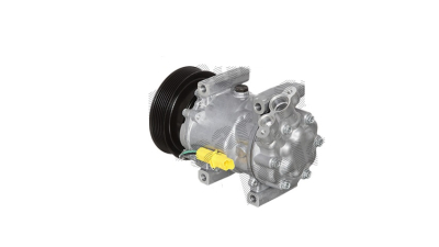 Compresor aer conditionat Renault Clio 3, 2005-2013, motor 1.2, 48kw/55kw/57kw, Wind, 2010-, 1.2 TCE, 74kw, benzina, rola curea 125 mm, 7 caneluri, tip Sanden: SD6V12