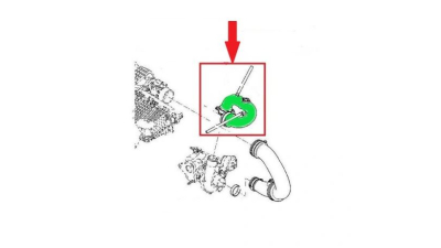 Furtun intercooler, supraalimentare Dacia Logan 2004-2008, Logan 2008-2012; Renault Clio 2005-2013, Clio 1998-2012, Kangoo 2003-2008, Megane 2002-2008, Modus 2004-, Thalia/Symbol 1999-2008, plastic, BestAutoVest 6060PT-1