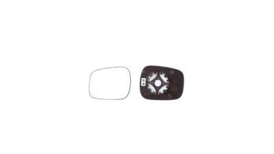 Geam oglinda exterioara cu suport fixare Nissan Kubistar (X76), 08.2003-, Renault Kangoo (Kc/Fc), 07.2001-01.2008, Scenic (Ja), 09.1999-06.2003, Model Rx4, partea Stanga=Dreapta, incalzit; sticla convexa; geam cromat, Aftermarket