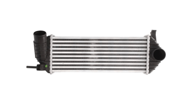 Intercooler Renault Kangoo (W), 01.2012-, motor 1.5 dci 80kw, diesel, cu/fara AC, aluminiu brazat/plastic, 385x144x64 mm, 