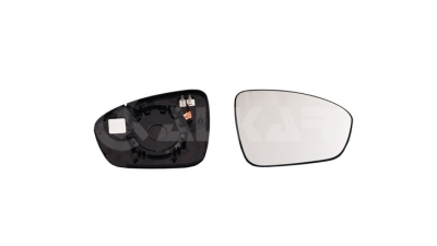 Geam oglinda exterioara cu suport fixare Renault Megane, 03.2016-; Talisman, 01.2016-, Dreapta, incalzita; geam convex; cromat