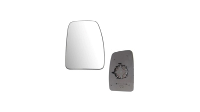 Geam oglinda exterioara cu suport fixare Nissan Nv400, 11.2010-, Opel Movano, 01.2010-; Renault Master, 01.2010-10.2014; Master, 06.2014-, partea Dreapta, sticla convexa; geam cromat; superior, Aftermarket, diametru montare 8.5 cm