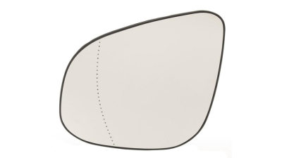 Geam oglinda exterioara cu suport fixare Mercedes Citan (W415), 11.2012, Renault Kangoo (W), 03.2013-, partea Stanga, incalzit; sticla asferica; geam cromat, Aftermarket