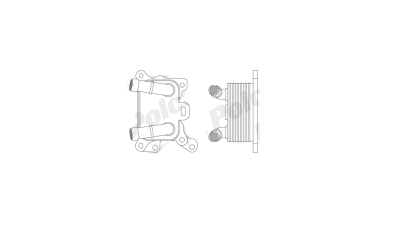 Radiator ulei motor, Termoflot 60x92x40mm, BestAutoVest 60X2L8-1
