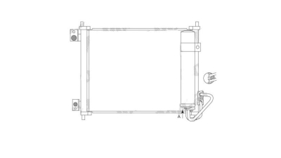 Condensator climatizare Nissan CabStar, 09.2006-2013, motor 2.5 dci, 81kw/90 kw/96 kw/100 kw; 3.0 dci, 101 kw/110 kw diesel, cutie manuala, full aluminiu brazat, 360 (315)x255 (247)x16 mm, cu uscator filtrat