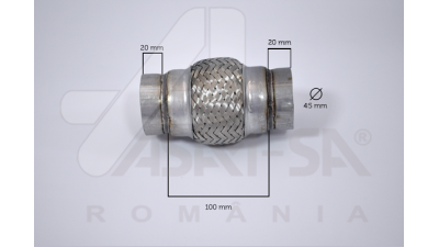 Racord flexibil esapament 45x100 mm 265-305 Asam