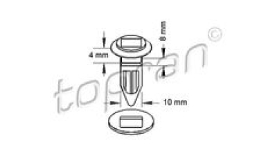 Clema, diblu OPEL ASTRA F, ASTRA G, ASTRA H, CALIBRA, CORSA/COMBO B, OMEGA A, OMEGA B, SIGNUM, TIGRA, VECTRA B, VECTRA C, ZAFIRA, 10 buc/set,