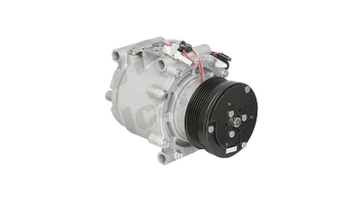 Compresor aer conditionat Saab 9-3, 1998-2002, motorizare 2.0/2.0 T, 2.3/2.3 T, benzina; 2.2 TiD, diesel, rola curea 100 mm, 6 caneluri, tip Sanden: TRS105