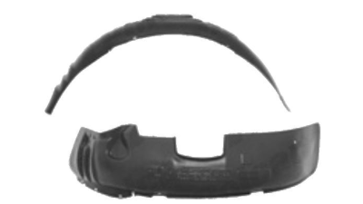 Carenaj roata Seat Ibiza/Cordoba, 1996-08.1999, Inca 1996-08.1999, Vw Polo (6kv) Classic/Combi, 1996-08.1999, Caddy 2 1996-08.1999, partea Stanga, Fata, 6K0809961C, 6713FL2Q polietilena
