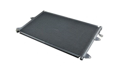 Condensator climatizare Seat Cordoba (6K), 02.1993-05.1999, Ibiza (6K), 02.1993-08.1999, motor 1.9 D/TD/TDI; 1, 9 SDI diesel, cutie manuala, full aluminiu brazat, 605 (560)x365 (335)x16 mm, fara filtru uscator