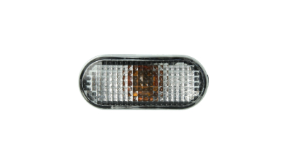 Lampa semnalizare laterala Ford galaxy 1995-2000; Seat Alhambra 1996-2001; Seat Ibiza/Cordoba 1993-2002; Inca, Toledo 1991-; VW Caddy, Golf 3; Passat B4 1993-1996; Polo 1995-1997, Sharan 1995-2000; Vento Stanga=Dreapta oval, alba, fara suport bec, TYC