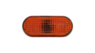 Lampa semnalizare laterala VW Passat B4 10.1993-10.1996; Polo 6N/6KV 11.1995-1997; partea Stanga, Dreapta oval, portocaliu, fara suport bec, TYC