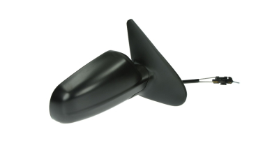 Oglinda usa exterioara Seat Leon (1m1), 11.1999-04.2003; Toledo (1m2), 04.1999-2002, partea Dreapta, ajustarea prin cablu; carcasa neagra; sticla convexa; geam cromat; mic, Aftermarket