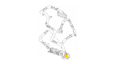 Furtun intercooler, supraalimentare Seat Cordoba 1999-2002, Cordoba 1993-1999, Ibiza 1993-1999, Ibiza 1999-2002, Inca 1995-2003, Leon 1999-2005, Toledo 1999-2005, diametru 62/51 mm, cauciuc, BestAutoVest 6722PT-4