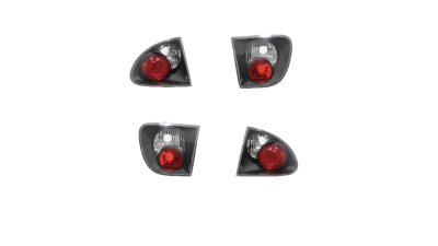Set stopuri tuning SEAT LEON (1M1), 11.1999-05.2005, Taiwan, partea stanga+dreapta, negru, transparent;