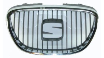 Grila radiator fara emblema Seat Altea (5P1/5P5), 03.2004-2009, LEON (1P1), 06.2005-2009, TOLEDO (5P2), 10.2004-09.2009 , 5P0853651A9B9, 672405