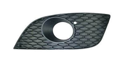 Grila bara Seat Leon (1p1) 09.2009-12.2012, Fata partea Stanga, Negru, cu gaura pentru proiector, 1P0853665G9B9