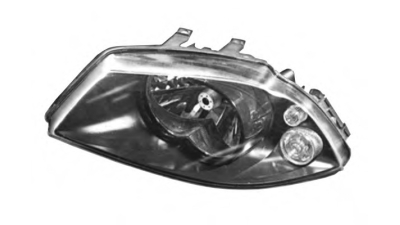 Far Seat Ibiza/Cordoba (6l), 02.2002-05.2006, Manual/electric, tip bec H4, omologare ECE, fara motoras, negru, 6L1941023; 6L1941023A; 6L1941751M; VD06L19424, Stanga, marca DEPO