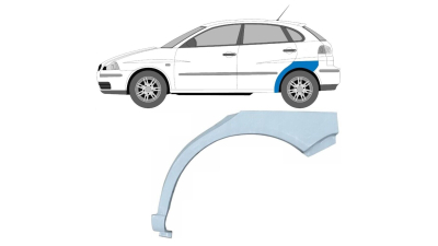 Set reparatie aripa spate SEAT CORDOBA (6L), 02.2002-04.2008, partea stanga, otel galvanizat, model 4 usi, 5 usi