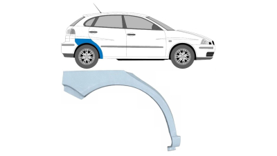 Set reparatie aripa spate SEAT CORDOBA (6L), 02.2002-04.2008, partea dreapta, otel galvanizat, model 4 usi, 5 usi