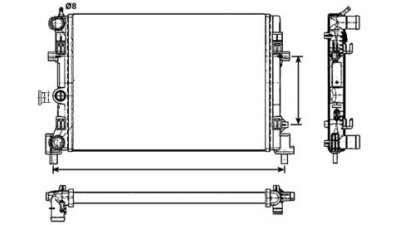 Radiator racire Best Auto Vest 673208-3